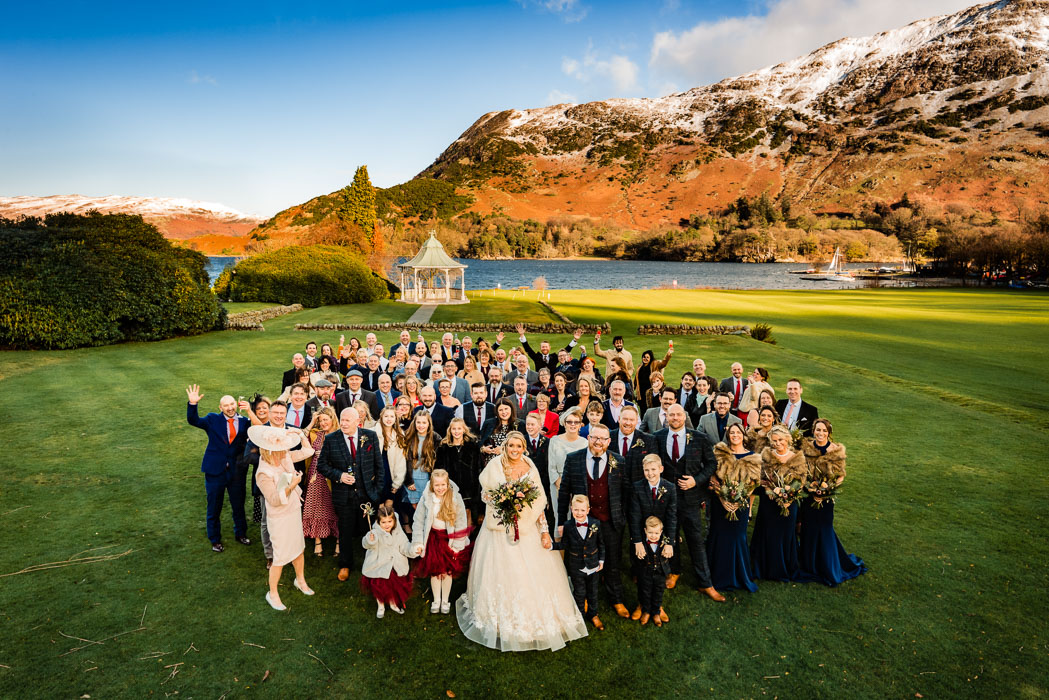lake district winter wedding guests