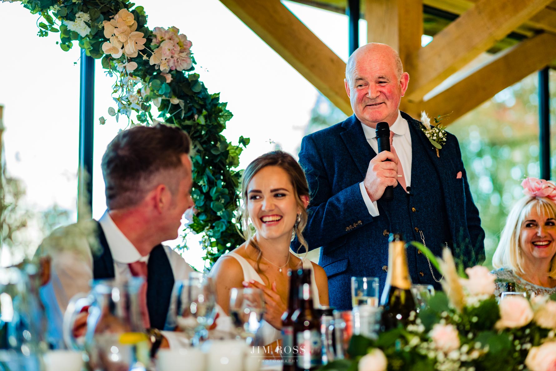 father of bride gives advice to groom in speech