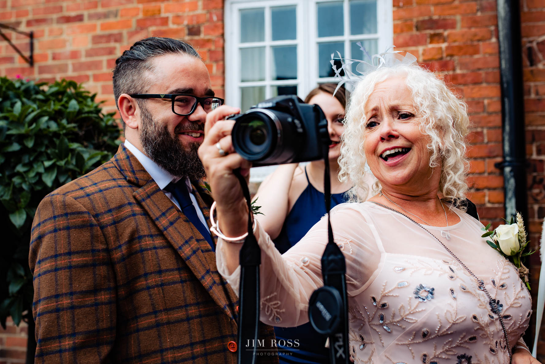 wedding guest taking snaps