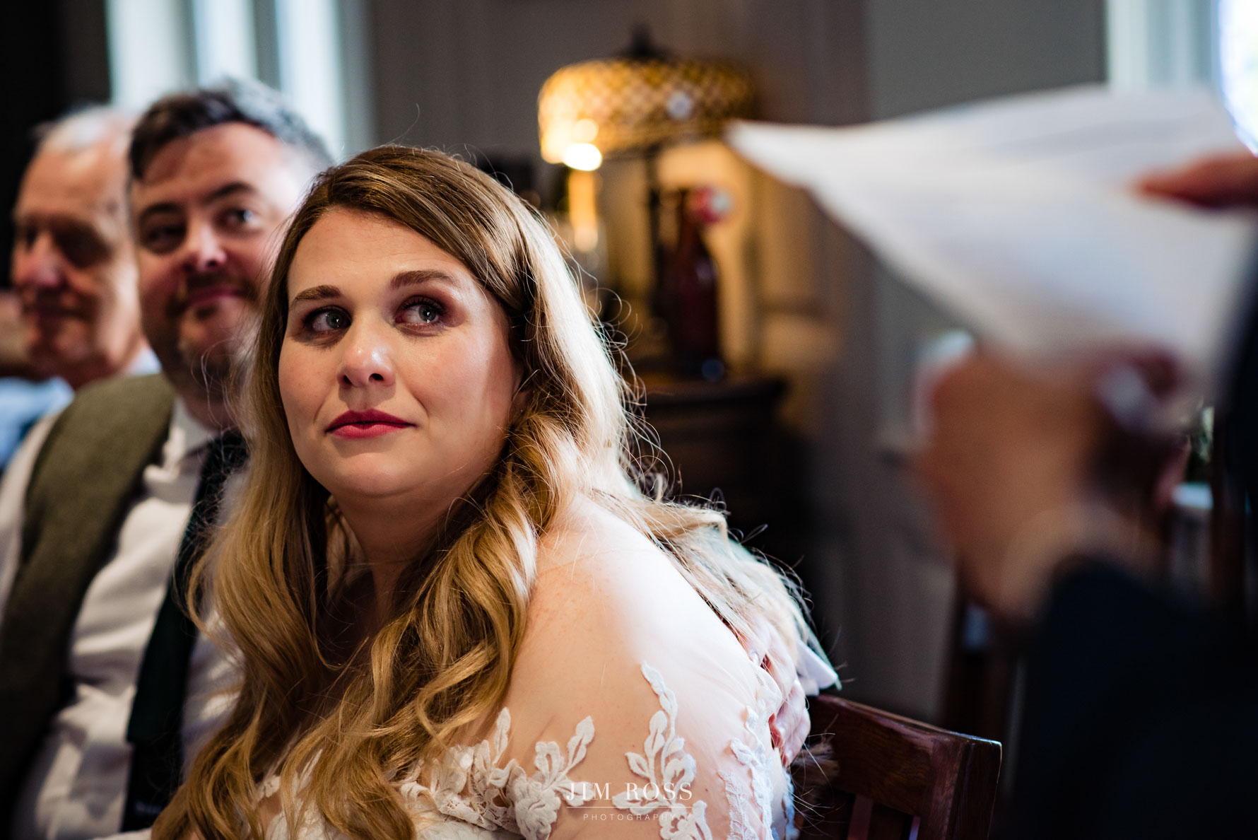 Emotional bride watches mum deliver surprise speech